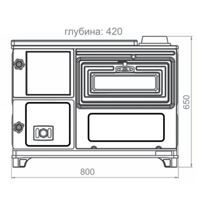 Евро буржуйка Duval EK-102F. Купить в Украине